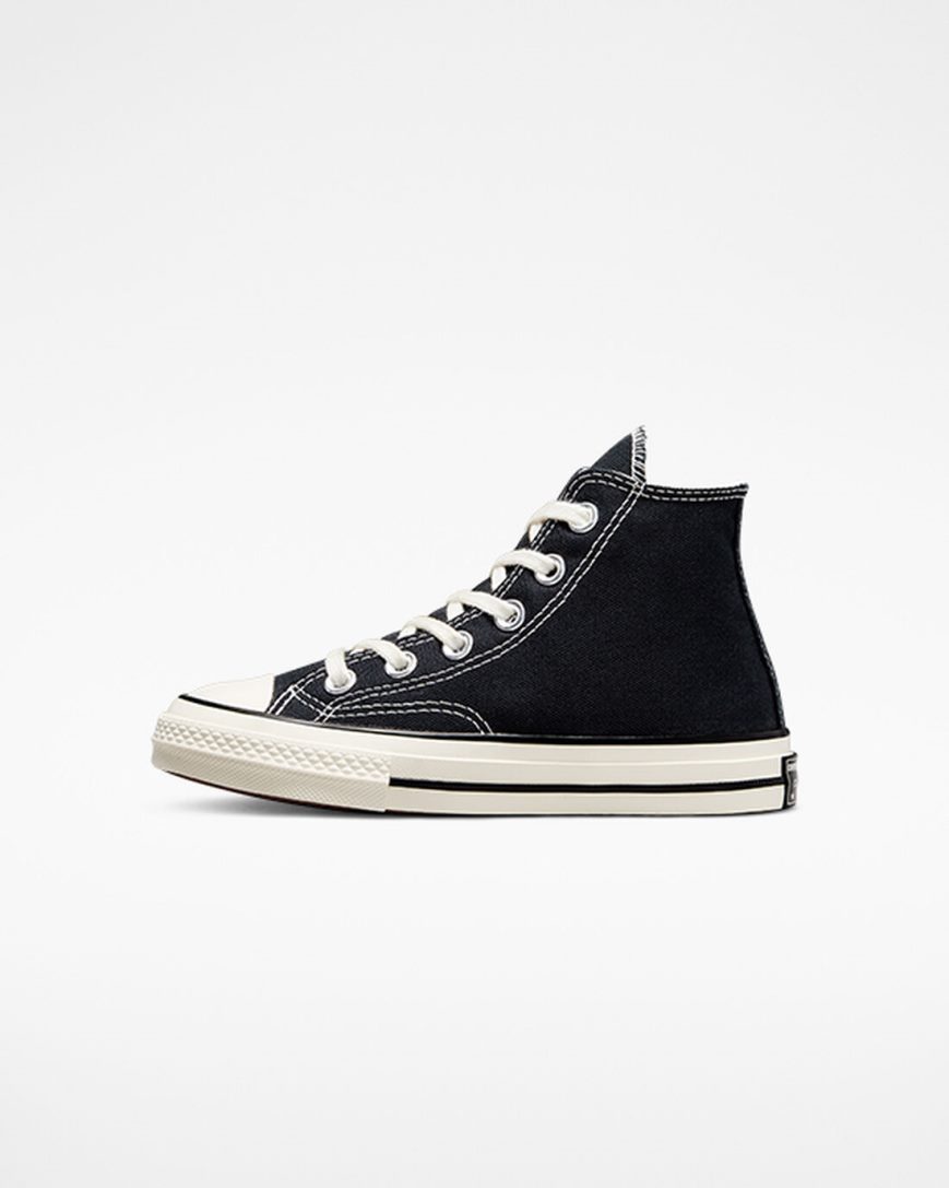 Dívčí Boty Vysoké Converse Chuck 70 Vintage Platene Černé | CZ CTYU43